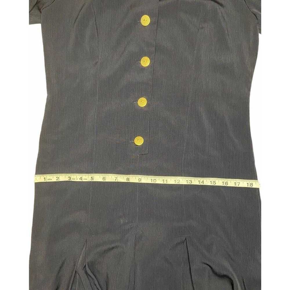 vintage Gold button Leslie Fay dress - image 8