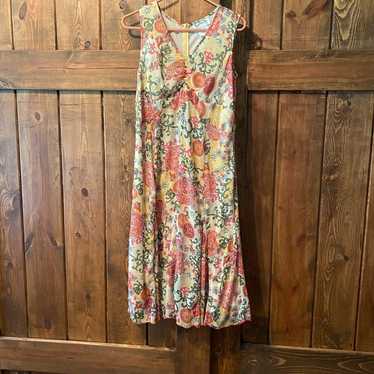 Vintage Key Lime Maxi Dress - image 1