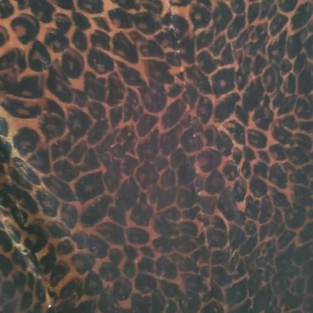 David Warren Vintage Leopard Velvet Long Sleeve M… - image 5