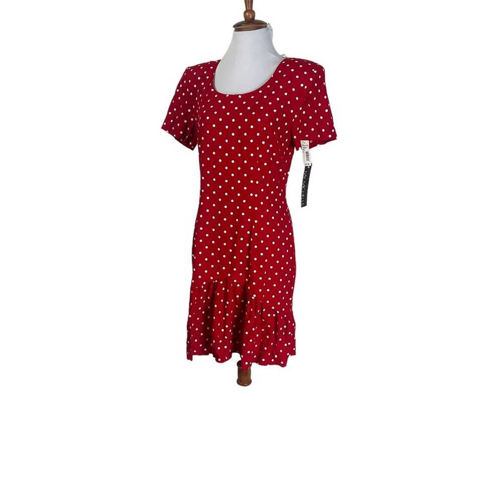 NWT Vintage 80s 90s My MIchelle Rayon Polka Dot D… - image 4