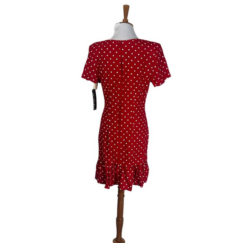 NWT Vintage 80s 90s My MIchelle Rayon Polka Dot D… - image 6