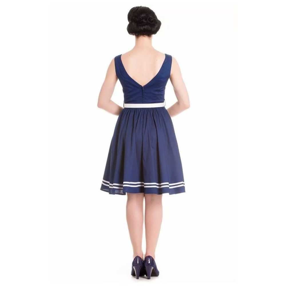 Hell Bunny | Vixen 50s Blue Sailor Anchor Rockabi… - image 2