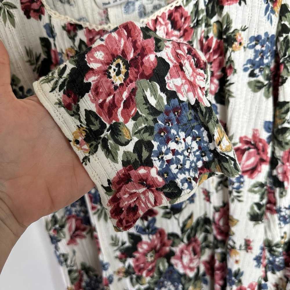 LA GAL Vintage Floral Long Sleeve Dress - image 3