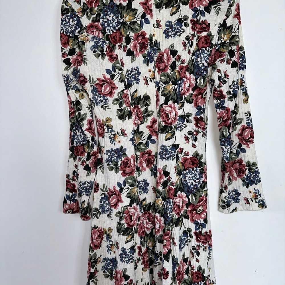 LA GAL Vintage Floral Long Sleeve Dress - image 4