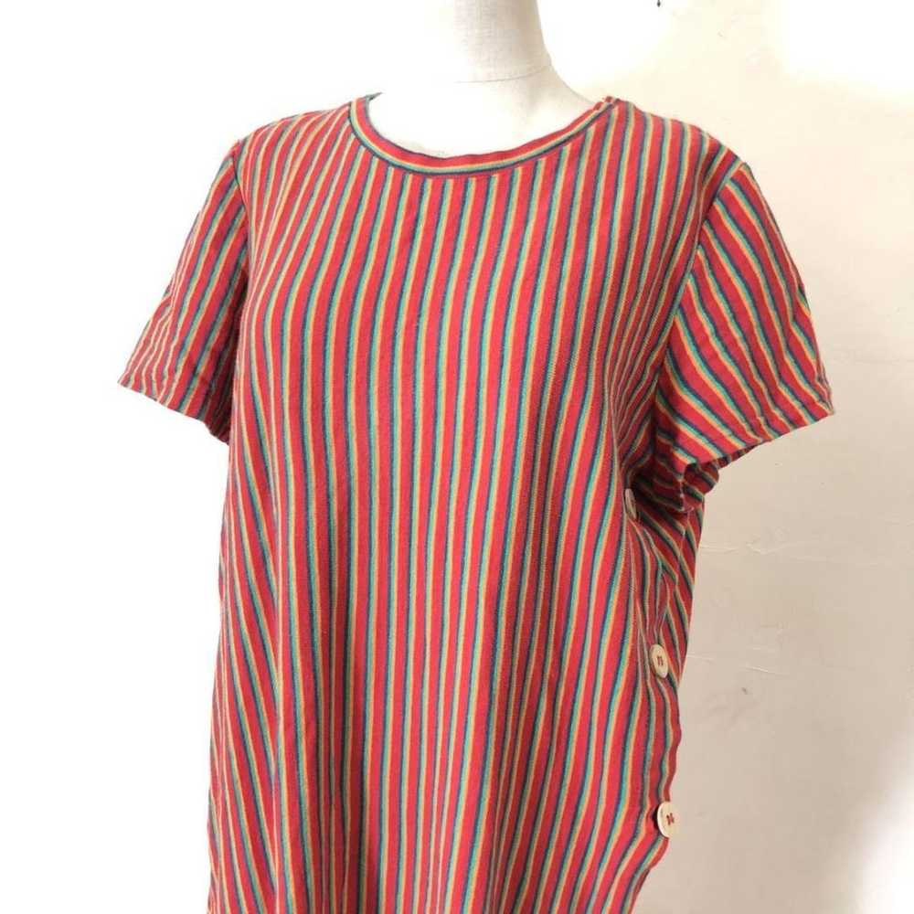 A1164◆ ZARA Zara Short Sleeve Dress Long Stripe M… - image 3