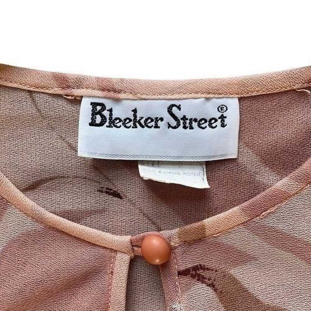 Vintage Bleeker Street Dress Women’s 8 Floral Mau… - image 3