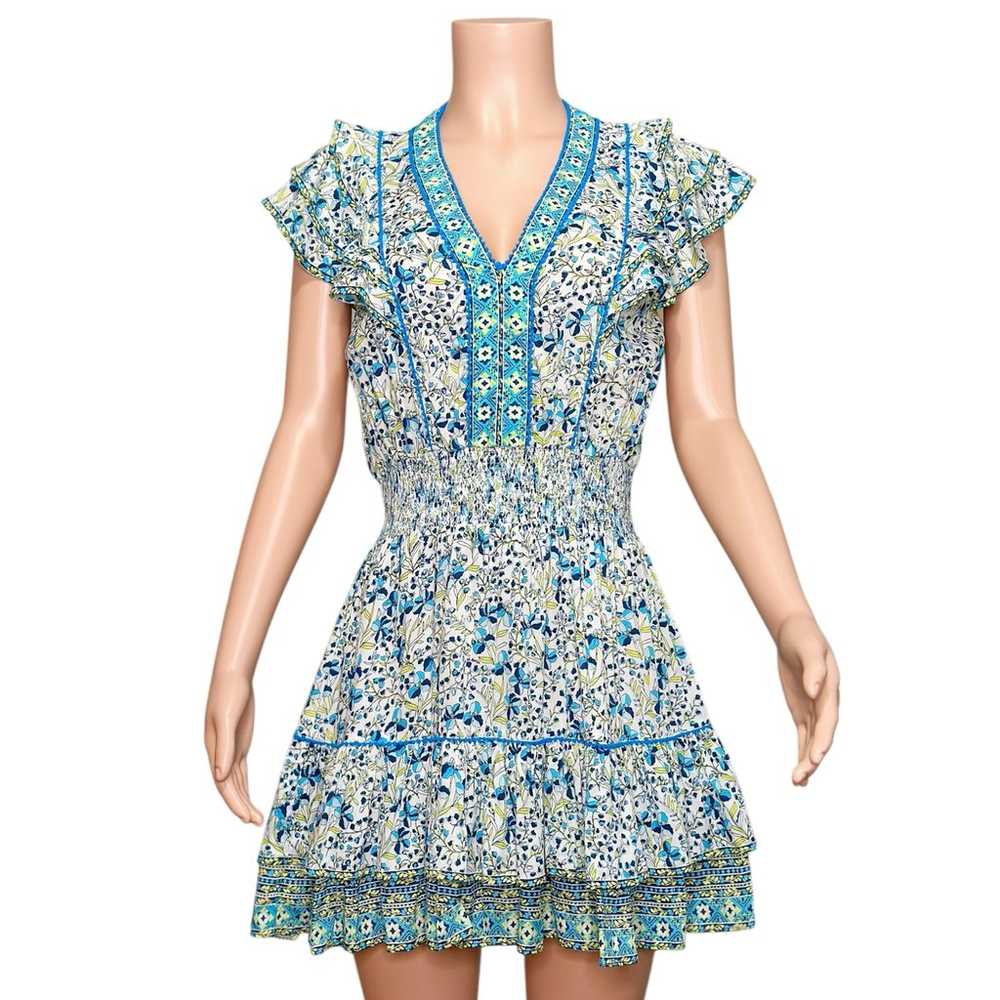 POUPETTE ST BARTH Camila Mini Dress, Blue Floral,… - image 2