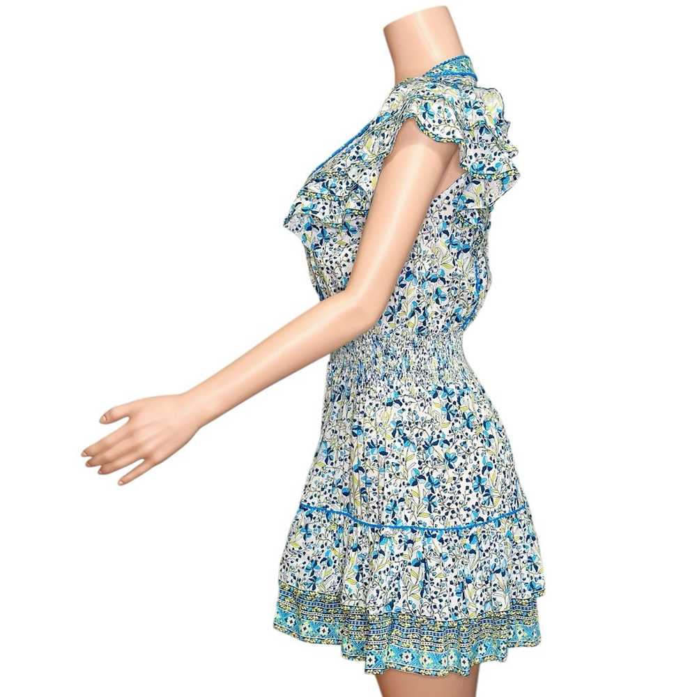 POUPETTE ST BARTH Camila Mini Dress, Blue Floral,… - image 3