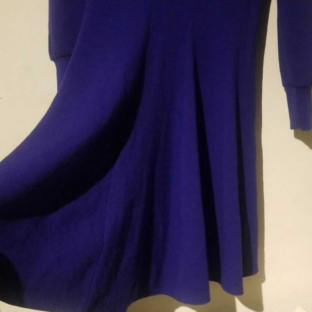 Vintage Saks Fifth Avenue Blue Skater Cut Dress - image 3