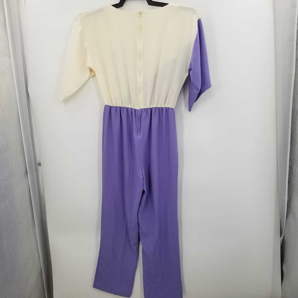 Vintage 80s Jumpsuit Pantsuit Romper Short Sleeve… - image 2