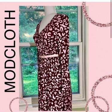 Leopard Print ruched dress