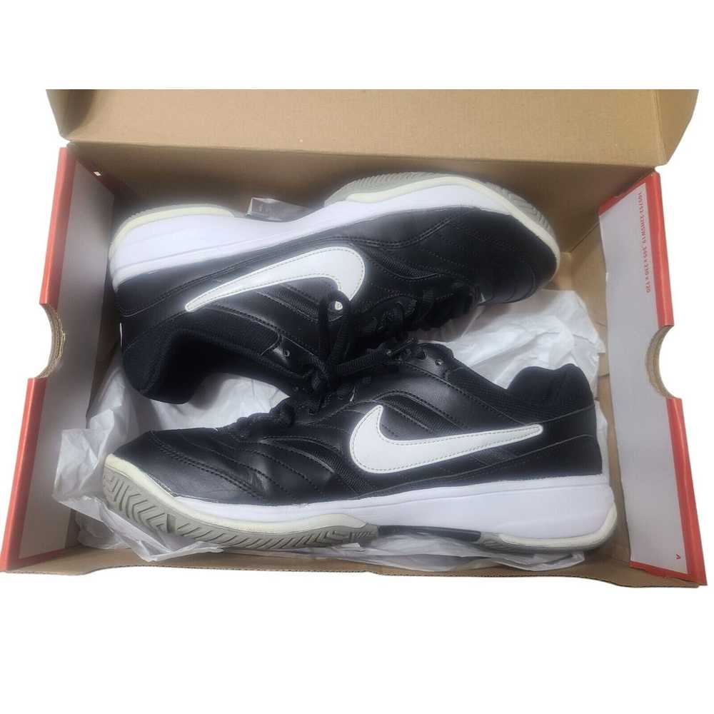 Nike Nike Mens Size 10.5M Court Lite Black White … - image 3