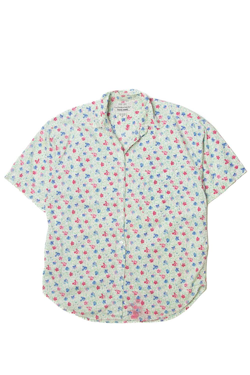 Vintage Pure Love Floral Button Up Shirt - image 1