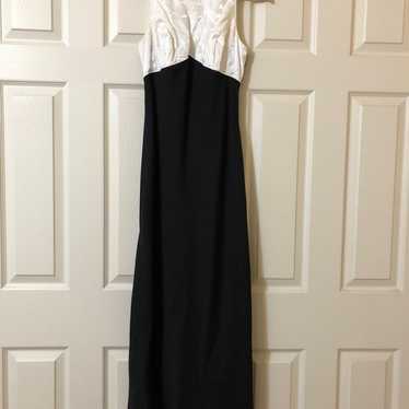 Vintage Jessica McClintock size 7/8 black and whi… - image 1