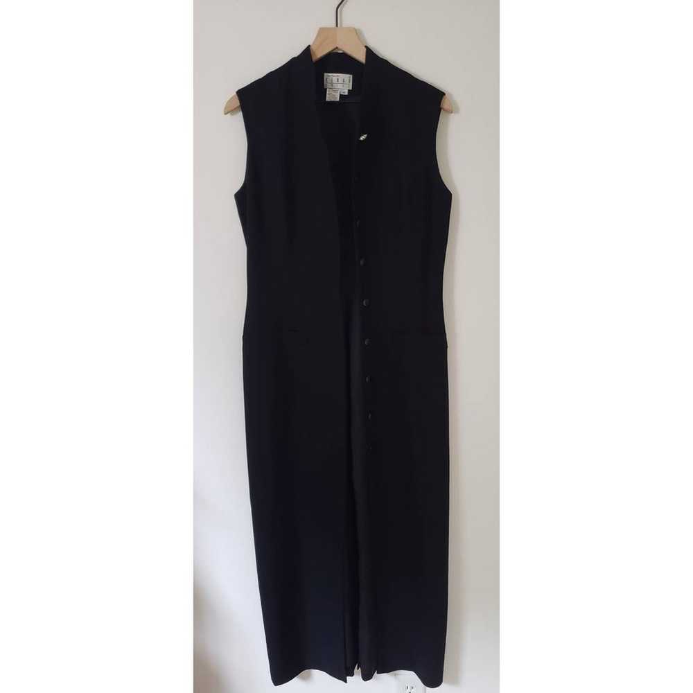 Ann Tjian Vintage Dress Sz 10 Black Sleeveless - … - image 3