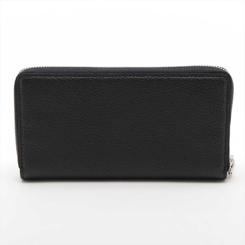 Gucci Leather Zip Round Wallet Black 771154 - image 2