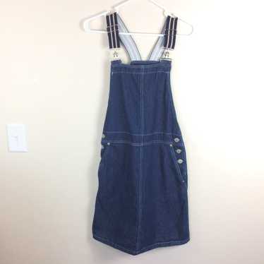 Vintage 90’s Denim Bib Overall Dress Streetwear Hi