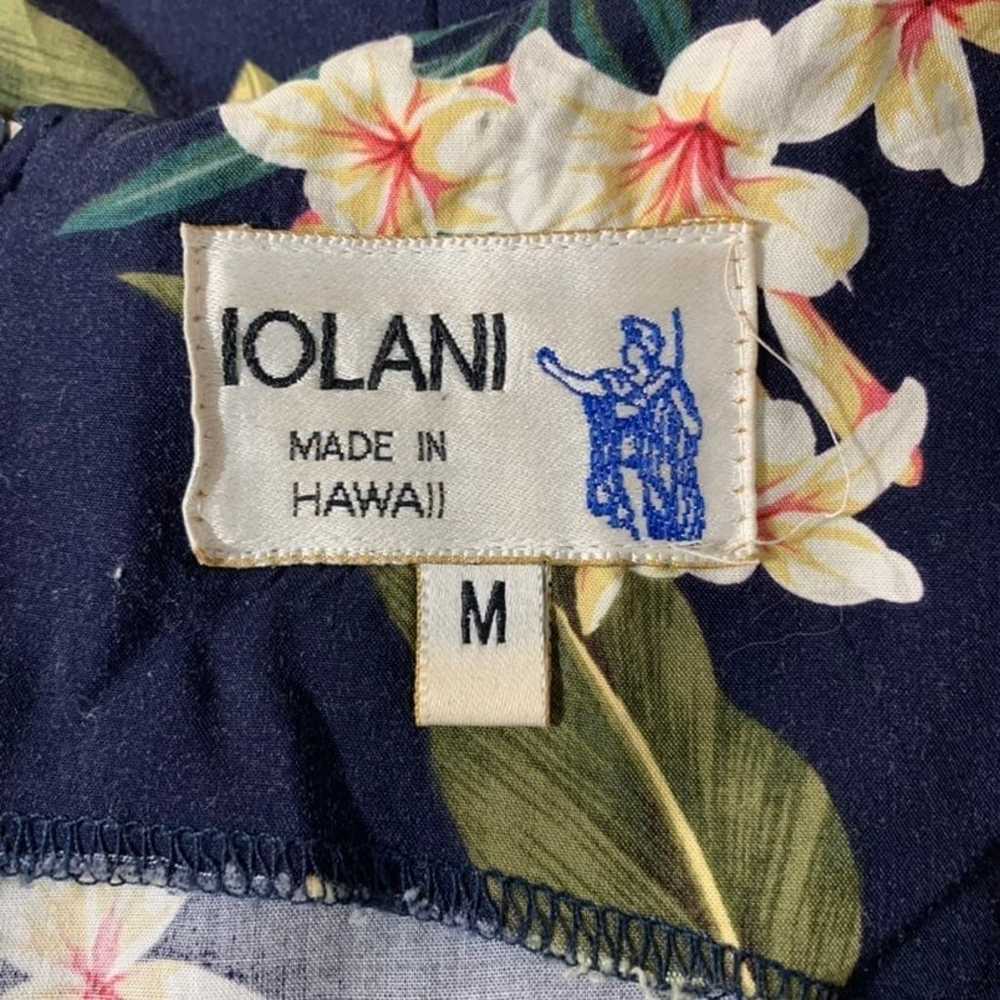 Vintage Iolani Women's Hawaiian Maxi Dress M Blac… - image 4