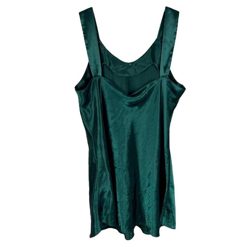 Vintage 1990s Y2K Green Jewel Tone Coquette Linge… - image 2