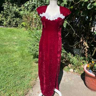 Vintage Crushed Velvet Dress