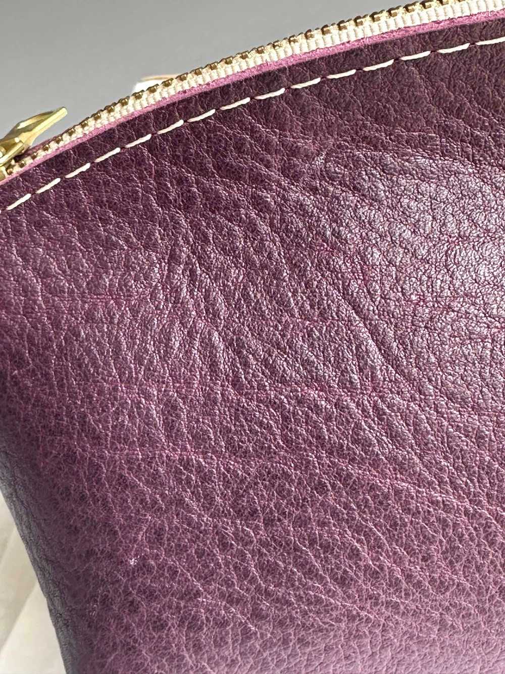 Portland Leather Plum Eclipse Small Makeup bag fr… - image 2