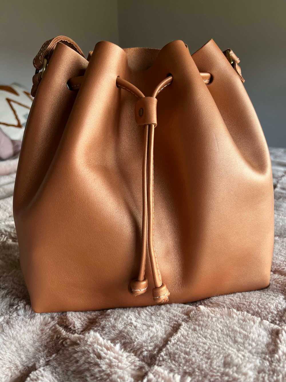 Portland Leather Bucket Bag - image 5