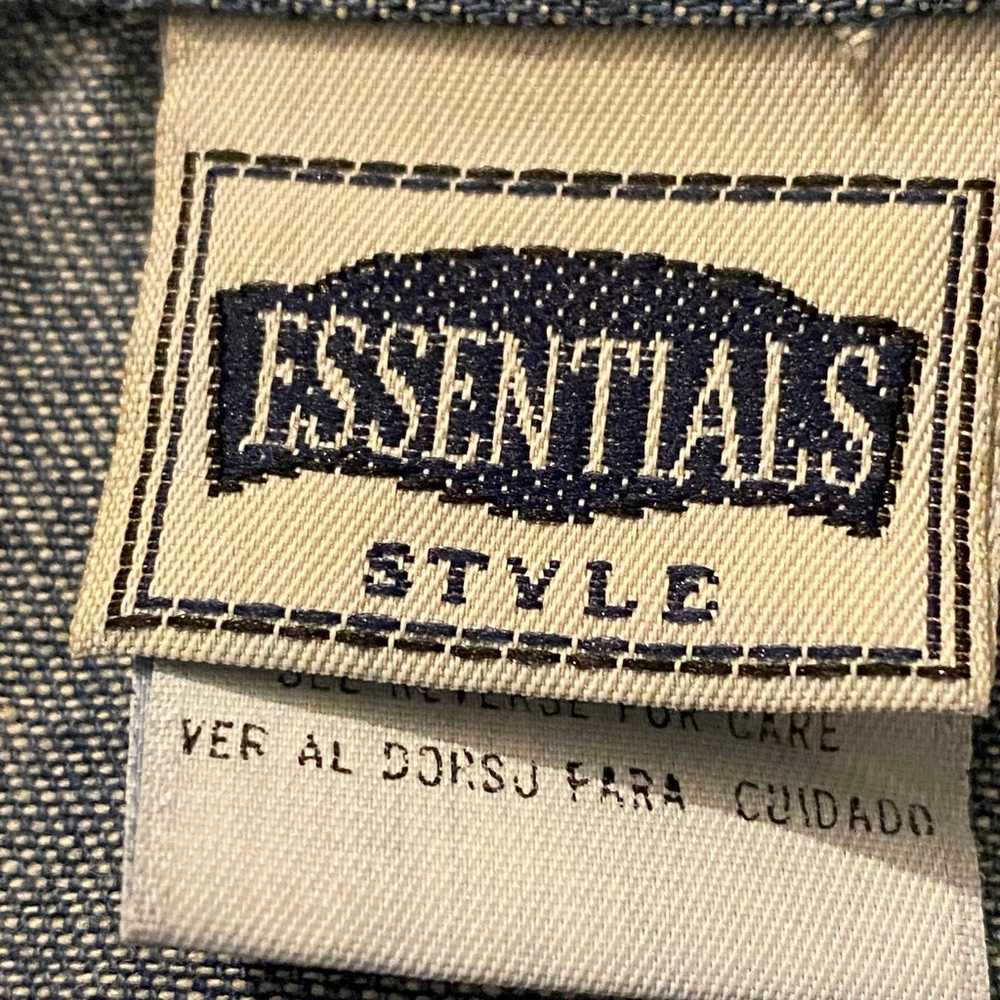 Vintage Essentials Style Denim Dress Womens 8 Blu… - image 10