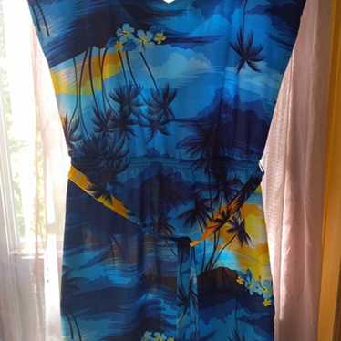 Vintage, 80s Helena's of Hawaii Dress Made in Haw… - image 1