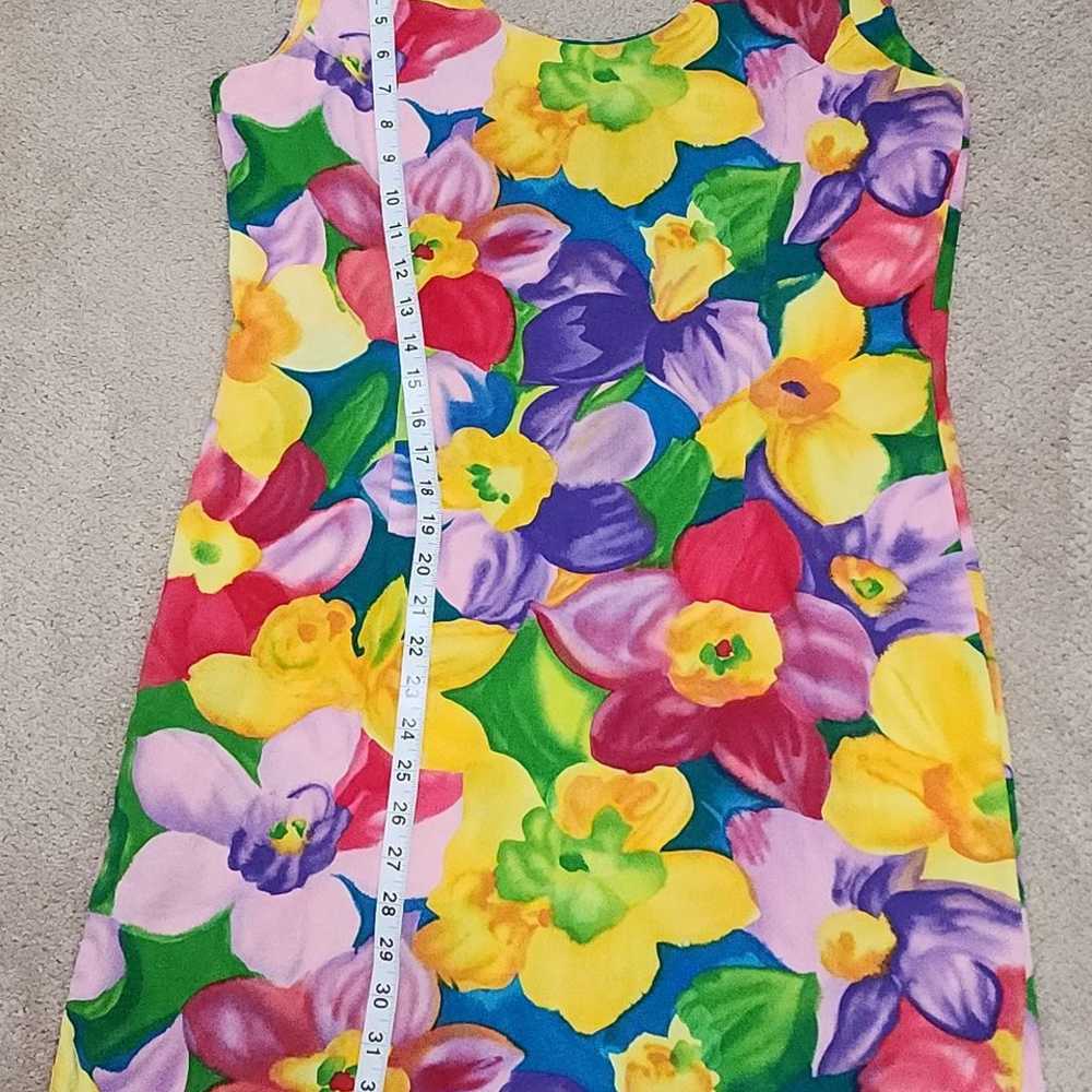 Jams World Vintage Size 11 Bright Floral Dress - image 4