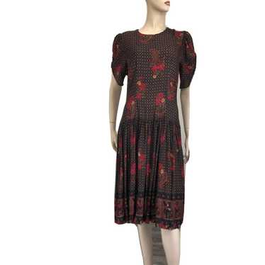 Vintage B.G.B Ltd. floral print midi dre - image 1