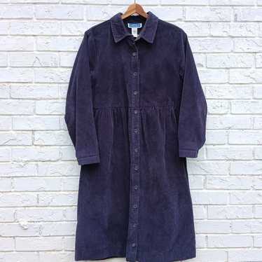 Vintage Bryn Connelly Corduroy Shirt Dress