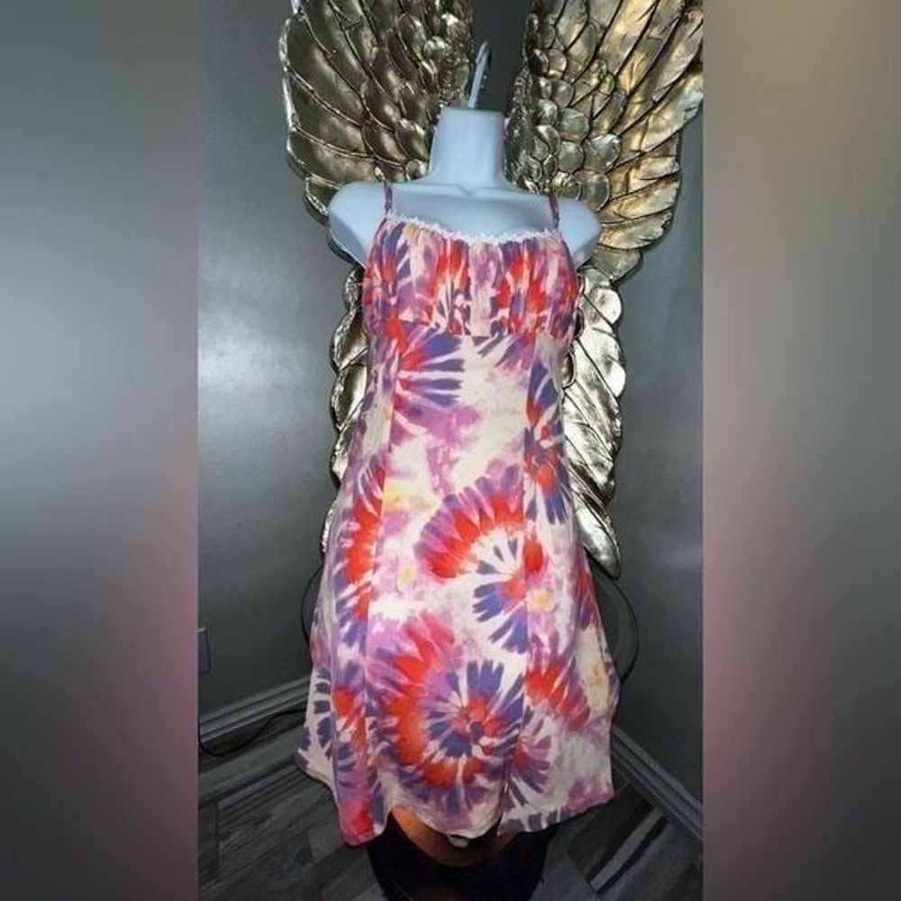 Vintage Y2K Verge Girl Maxi Tie Dye Mini Dress, - image 6