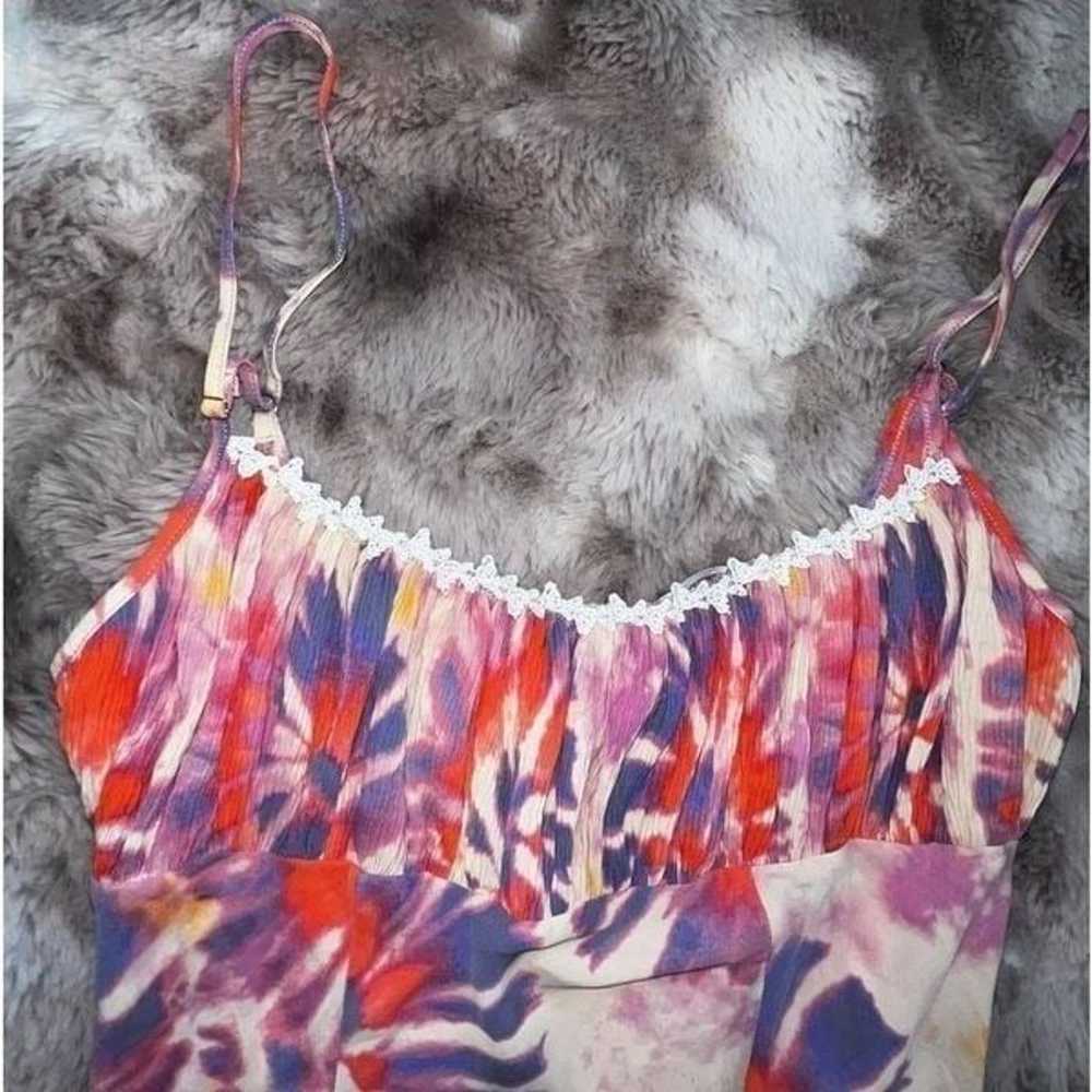 Vintage Y2K Verge Girl Maxi Tie Dye Mini Dress, - image 7