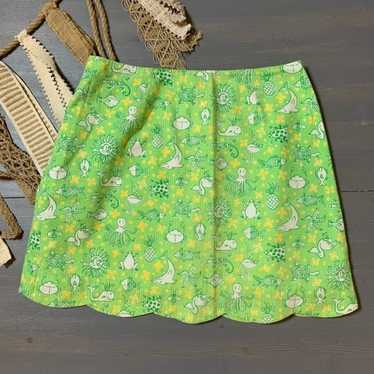 Vintage Lilly Pulitzer Sea Printed Skirt