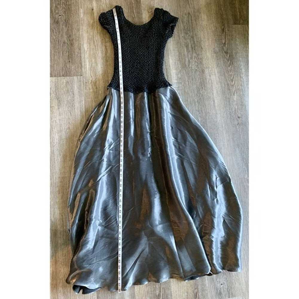 JS Collections Black Gray Silver Maxi Full Skirt … - image 9