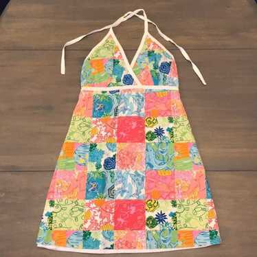 Lilly Pulitzer Patchwork Halter Dress