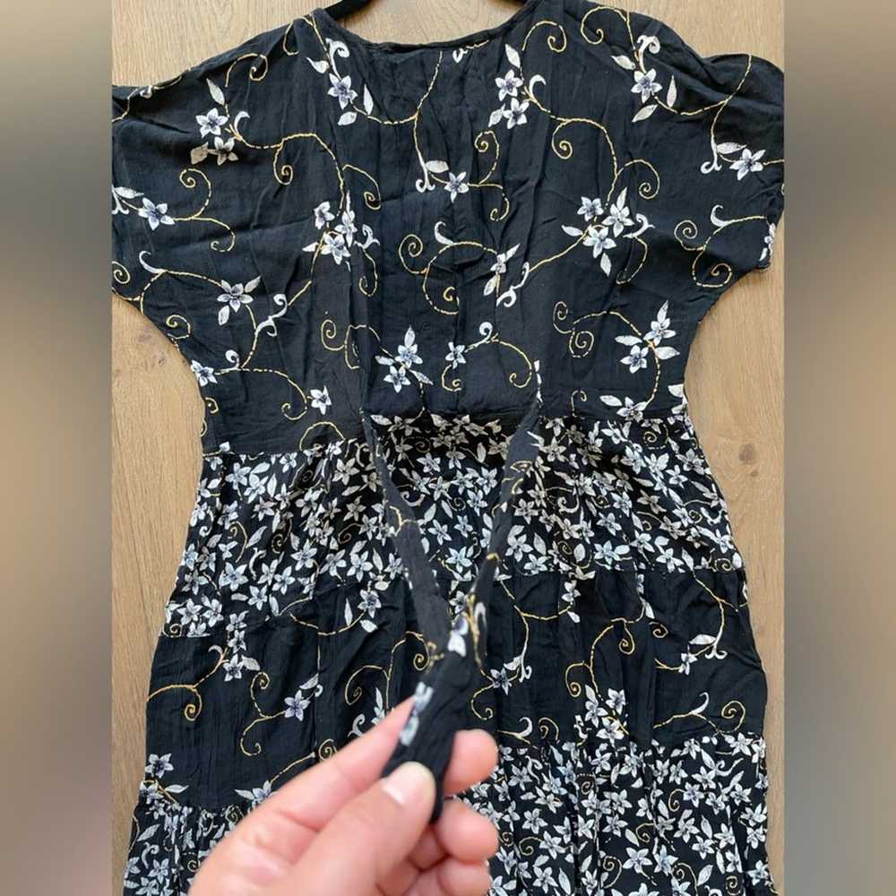 Vintage Nostalgia Floral Boho Dress Size Medium - image 8