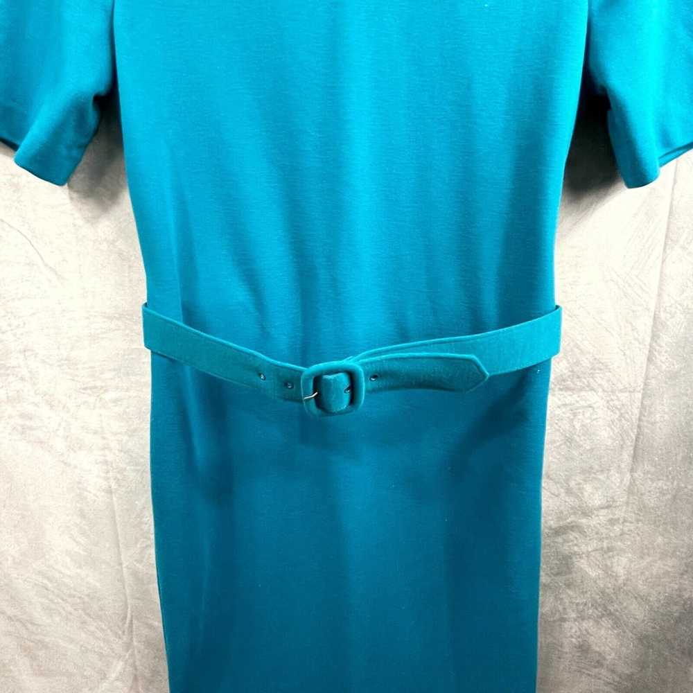 Henry Lee Petites Dress size 8 blue vintage S/L b… - image 8