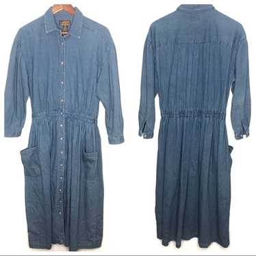 VINTAGE Eddie Bauer denim long dress