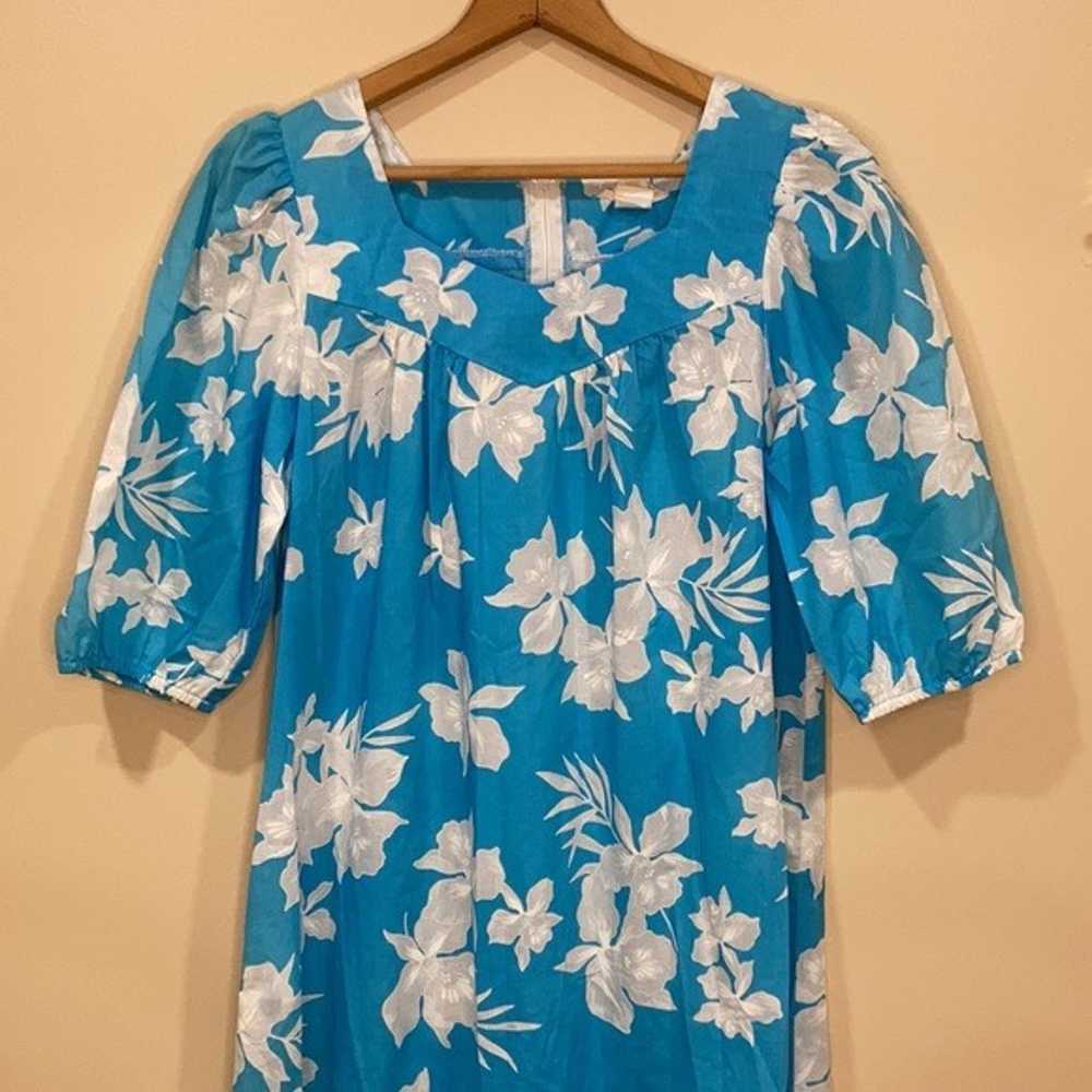 Vintage Made In Hawaii Floral Muumuu M/L - image 3