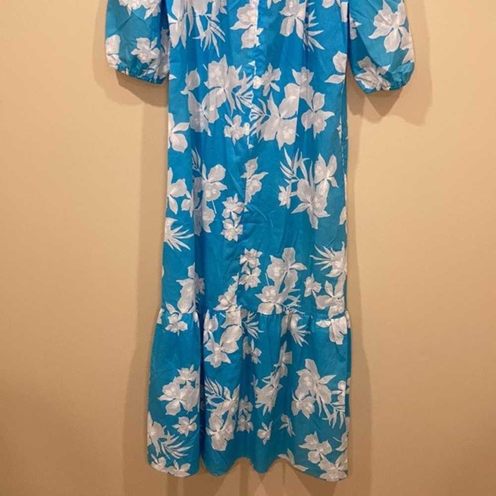 Vintage Made In Hawaii Floral Muumuu M/L - image 6