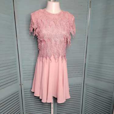 Afterdark Vintage Knee Length Pink Dress ~ Sz 10 … - image 1