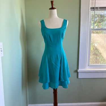 Vintage 80s/90s Hampton Nites Blue Coquette Mini … - image 1