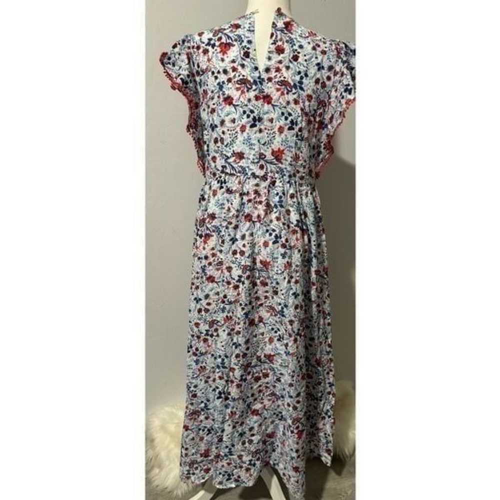 Ann Taylor floral Ruffle sleeve floral print maxi… - image 12