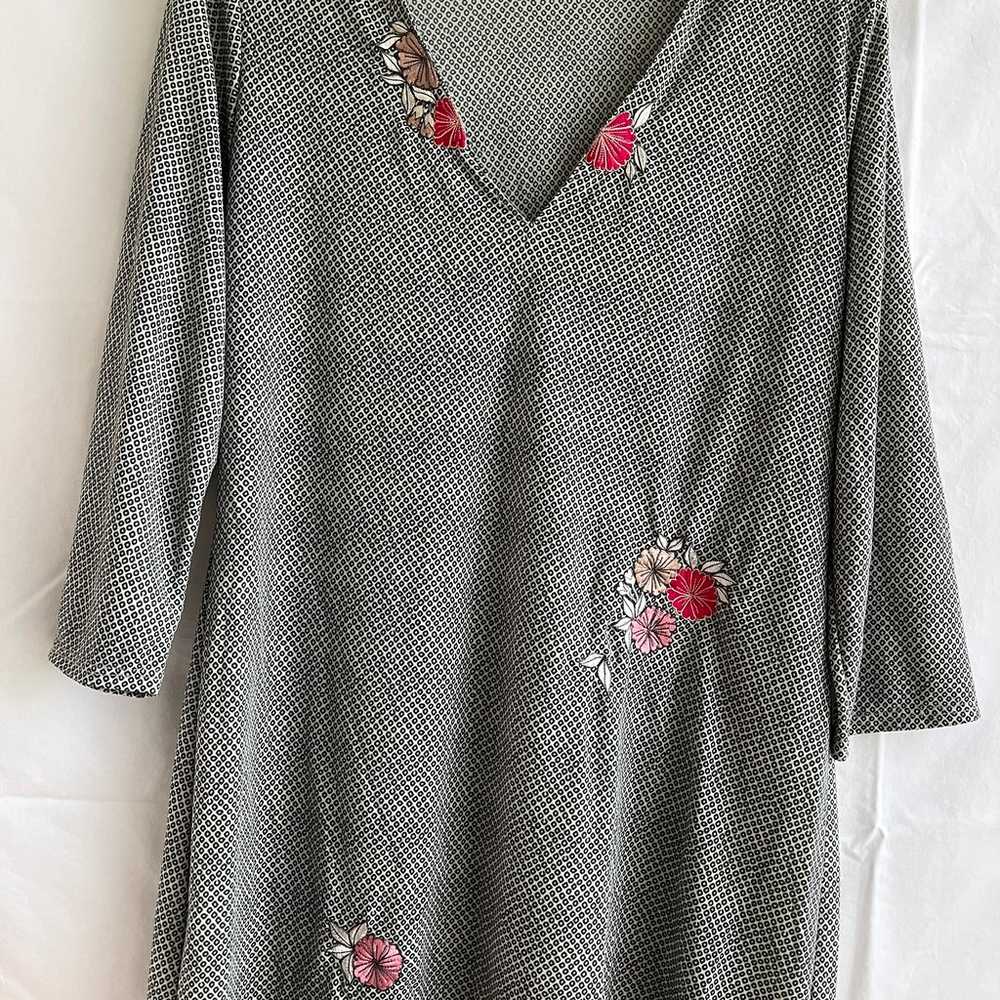 Natori short tunic dress diamond novelty print em… - image 2