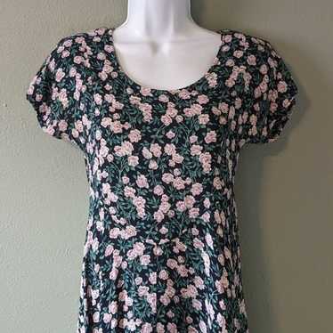 Vintage 90's Floral Maxi Dress Size M - image 1