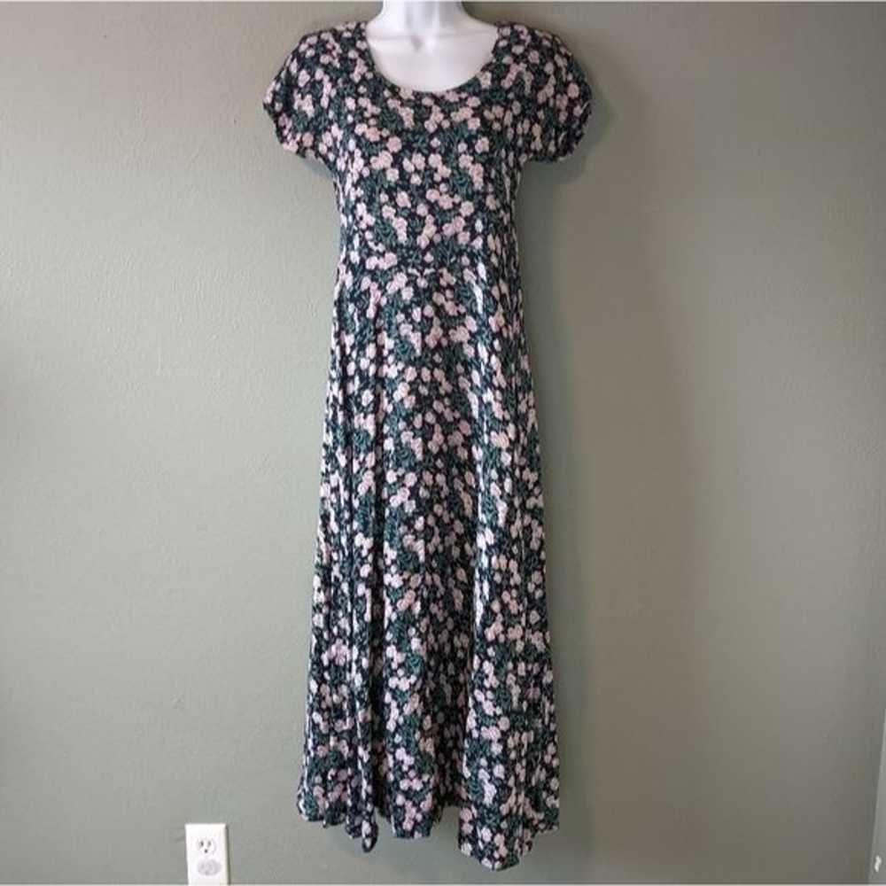 Vintage 90's Floral Maxi Dress Size M - image 2