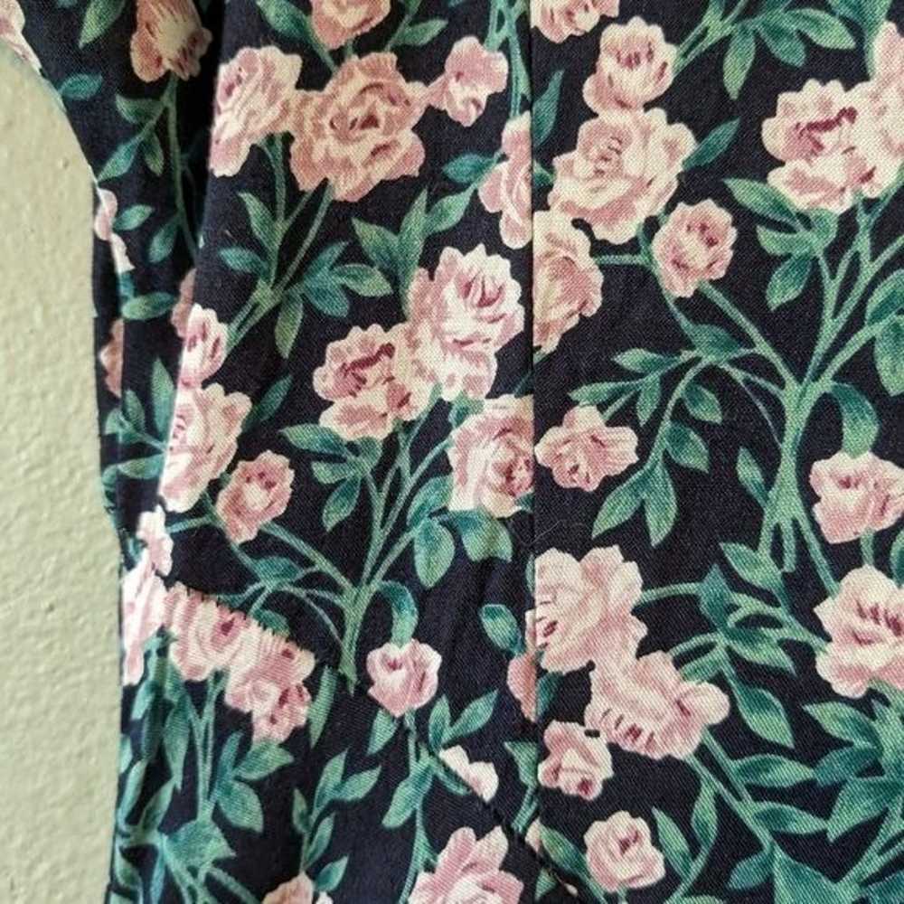 Vintage 90's Floral Maxi Dress Size M - image 4