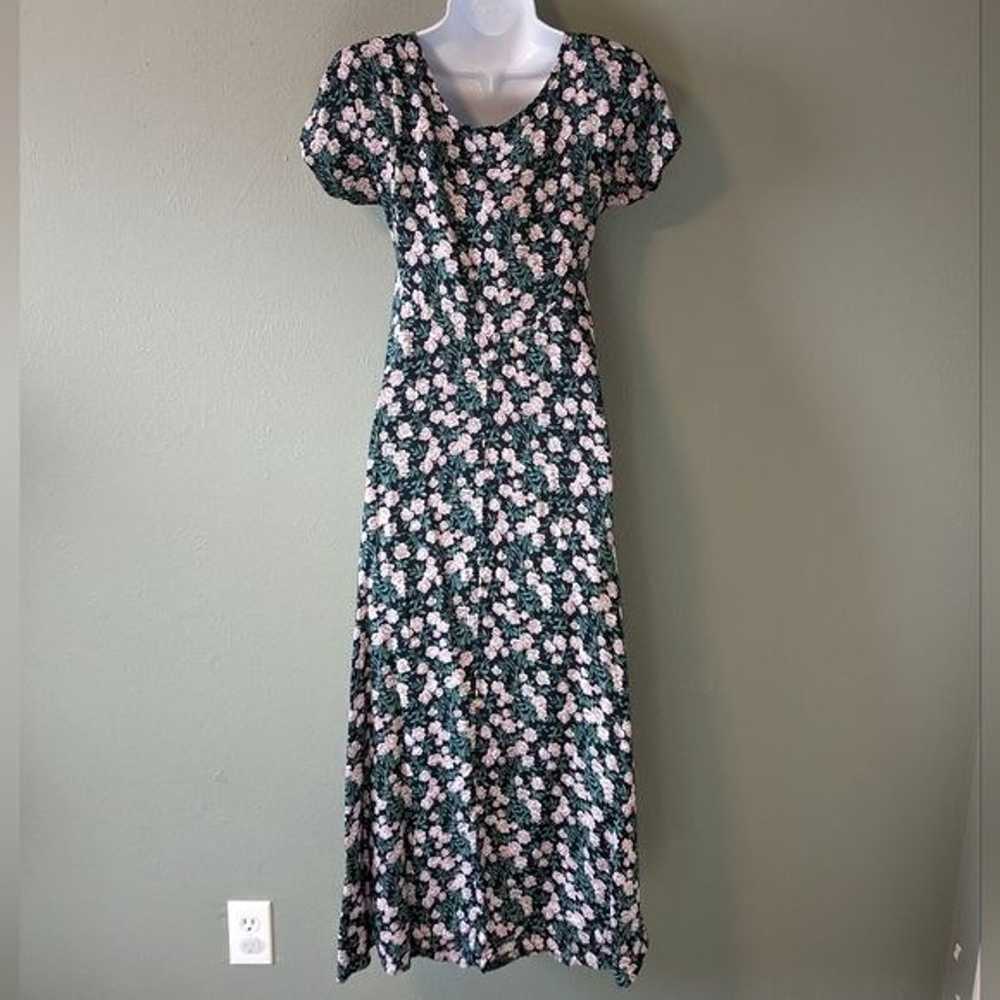 Vintage 90's Floral Maxi Dress Size M - image 5