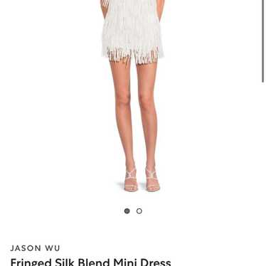 Jason Wu collection mini fringe dress- color lave… - image 1